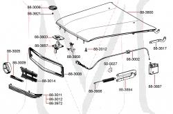 88-3871 HOOD RELEASE CABLE