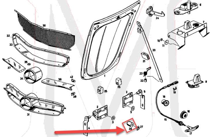 HOOD STOP BUFFER