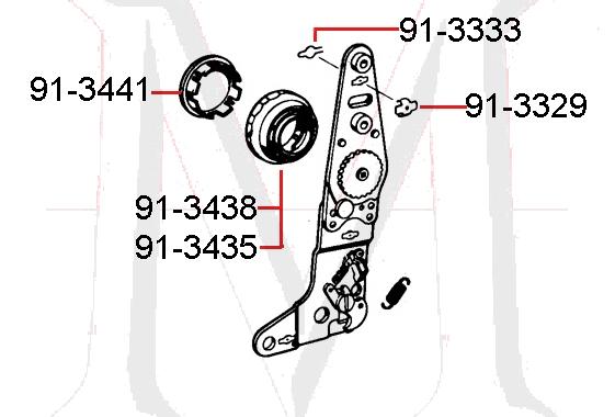 91-3435 SEAT HAND WHEEL